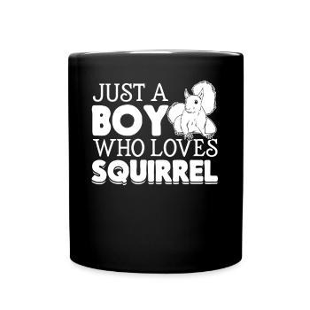 Juste un garçon qui aime les amateurs d’écureuils - Mug uni - noir - Devant
