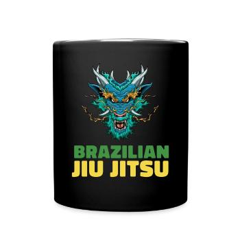 Jiu Jitsu Dragon Demon - Brasilianisches Jiu Jitsu - Tasse einfarbig - Schwarz - Vorne