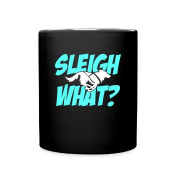 Alaska Sled Dogs Sleigh What? - Full Colour Mug - black - Front