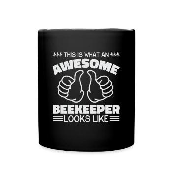 Cadeau d'apiculteur apiculteur abeille abeille - Mug uni - noir - Devant