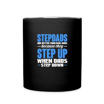 Stepfather Father Stepdad Papa Father's Day Gift - Full Colour Mug - black - Front