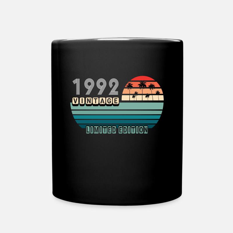 Vintage Anniversaire Anniversaire Rétro 1992 Limité - Mug uni - noir
