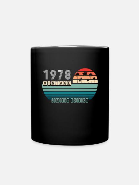 Vintage Geburtstag Geburtstag Retro 1978 Limited - Tasse einfarbig - Schwarz