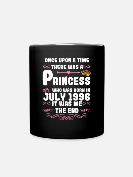 Il était une fois une princesse. Naissance en juillet 1996 - Mug uni - noir