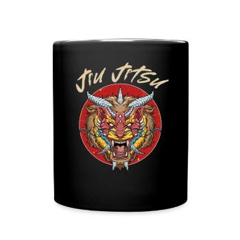 Brasilianisches Jiu Jitsu und Grappling - MMA BJJ - Tasse einfarbig - Schwarz - Vorne