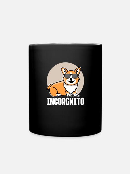 Corgi - Tasse einfarbig - Schwarz