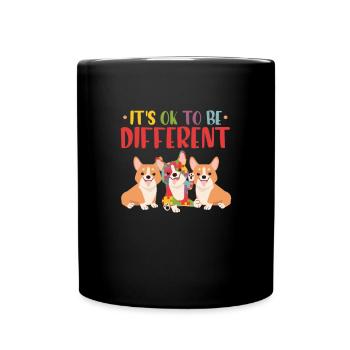 Corgi - Full Colour Mug - black - Front