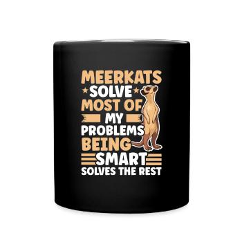 Suricate Cadeau Suricate Suricate - Mug uni - noir - Devant