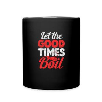 Languste Langusten Meeresfrüchte Krebs Geschenk - Tasse einfarbig - Schwarz - Vorne