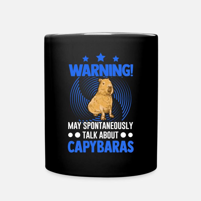 May spontaneously talk about Capybaras - Tasse einfarbig - Schwarz