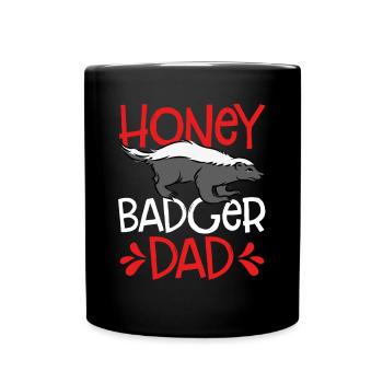 Miel Blaireau Papa - Mug uni - noir - Devant