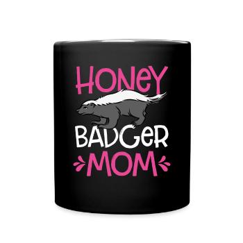 Miel Blaireau Maman - Mug uni - noir - Devant