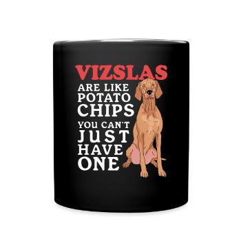 Magyar Vizsla Dogs | Dog Owner Gift - Full Colour Mug - black - Front