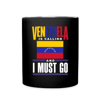 Venezuela Venezuelan Venezuela Flag Venezuela Is - Full Colour Mug - black - Front