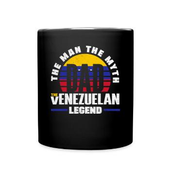 Venezuela Venezuela Venezuela Drapeau Père Quota - Mug uni - noir - Devant