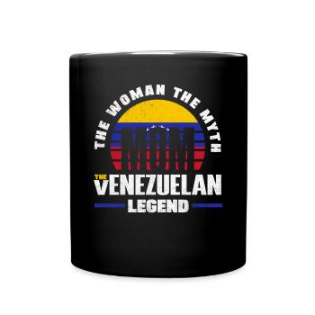 Venezuela Venezuela Venezuela Drapeau Duvet Du Congo Quota Mère - Mug uni - noir - Devant