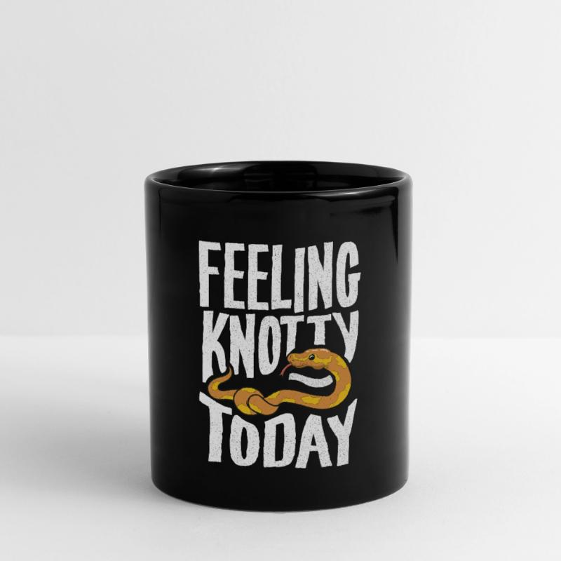 Banana Ball Python Herpetologist Feeling Knotty Tasse einfarbig