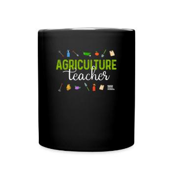 AgTeacher , Agriculture Teacher - Full Colour Mug - black - Front