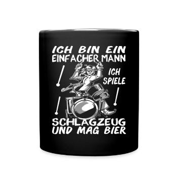 Lustiger Wandern Spruch Wanderer Natur - Tasse einfarbig - Schwarz - Vorne