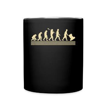 Logistiker-evolution - Tasse einfarbig - Schwarz - Vorne