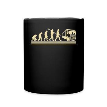Évolution du conducteur de camion - Mug uni - noir - Devant