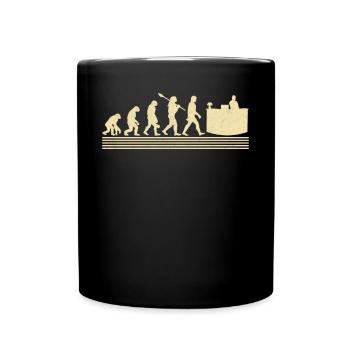 Evolution of Receptionists - Full Colour Mug - black - Front