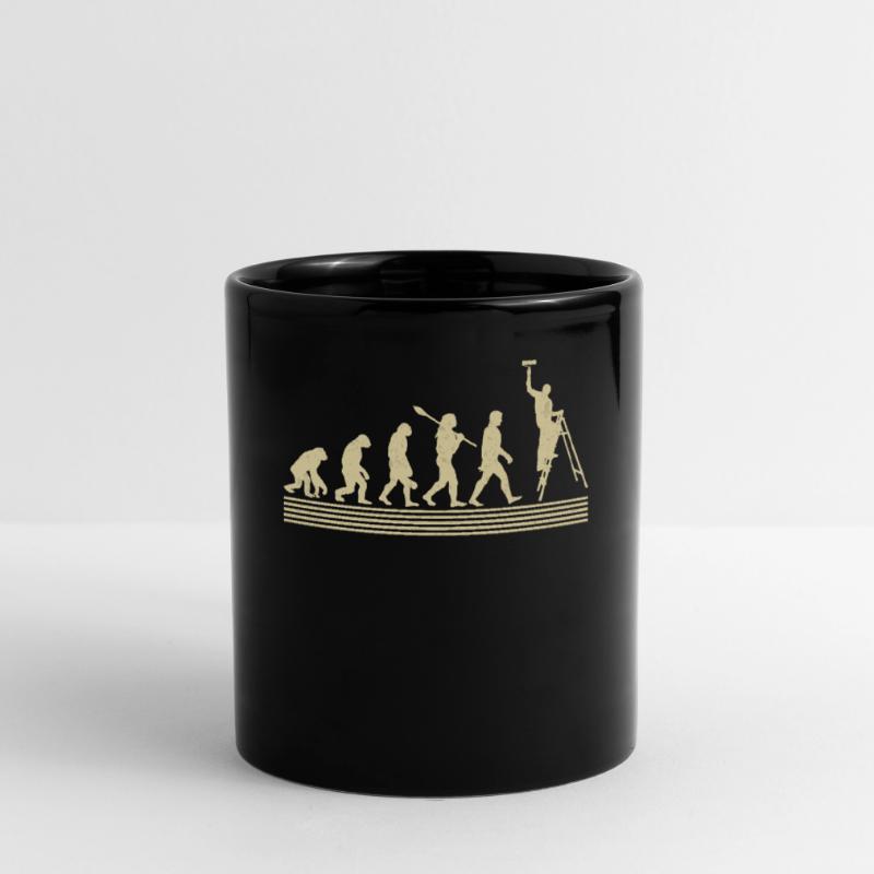 Maler-evolution Tasse einfarbig