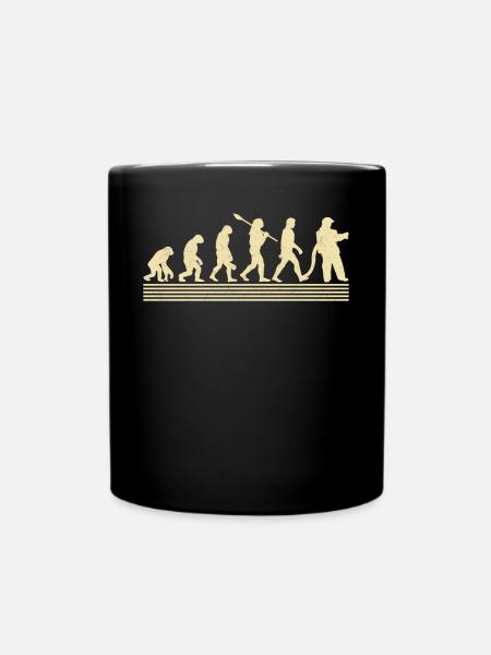 Feuerwehr-evolution - Tasse einfarbig - Schwarz