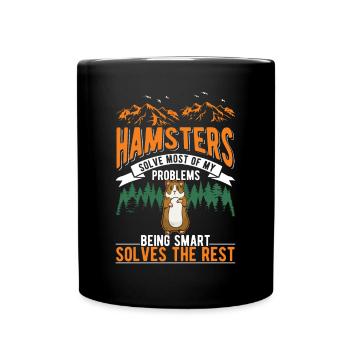 Hamster Owner Golden Hamster Hamster - Full Colour Mug - black - Front