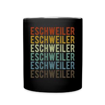 Eschweiler Stadt Retro Vintage - Tasse einfarbig - Schwarz - Vorne