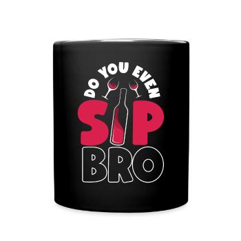 Sommelier Wine Drinking Tasting Do - Full Colour Mug - black - Front