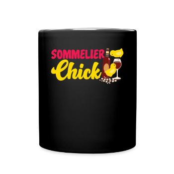 Sommelier Wine Drinking Tasting - Tasse einfarbig - Schwarz - Vorne