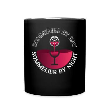 Sommelier Wine Drinking Tasting - Tasse einfarbig - Schwarz - Vorne
