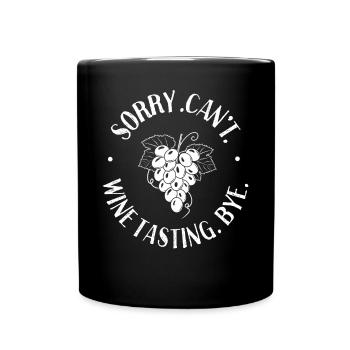 Sommelier Wine Drinking Tasting - Tasse einfarbig - Schwarz - Vorne