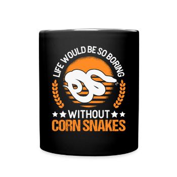 Corn Snake Cadeau Corn Snake - Mug uni - noir - Devant