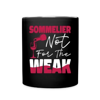Sommelier Wine Drinking Tasting - Tasse einfarbig - Schwarz - Vorne