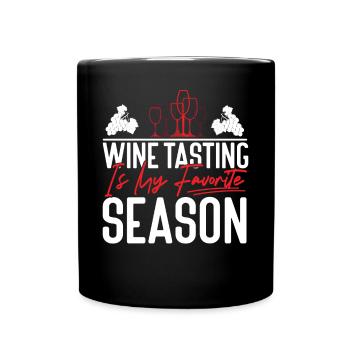 Sommelier Wine Drinking Tasting - Tasse einfarbig - Schwarz - Vorne