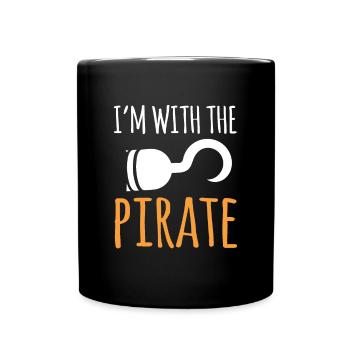 In The With The Pirate Shirt Gift Halloween - Full Colour Mug - black - Front