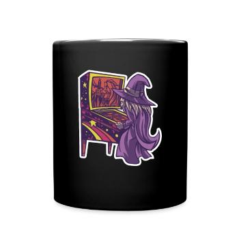 Pinball Wizard Shirt Geschenk Flipperautomat - Tasse einfarbig - Schwarz - Vorne