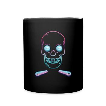 Skull Skull Pinball Shirt Cadeau - Mug uni - noir - Devant