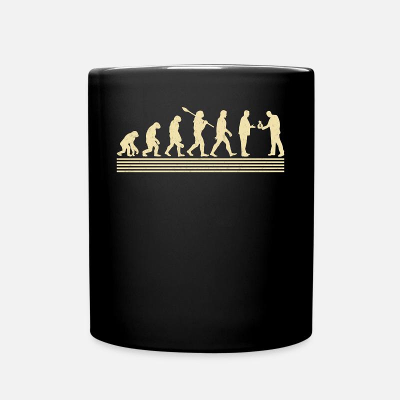 Banker-evolution - Tasse einfarbig - Schwarz