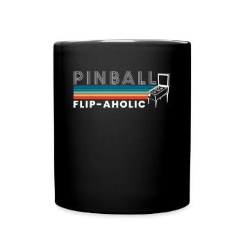 Vintage Retro Flip-Tastic Pinball Shirt - Mug uni - noir - Devant