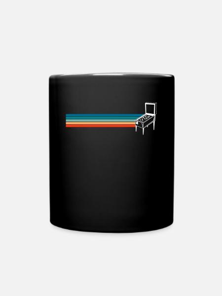 Vintage Retro Pinball Pinball Machine Cadeau - Mug uni - noir