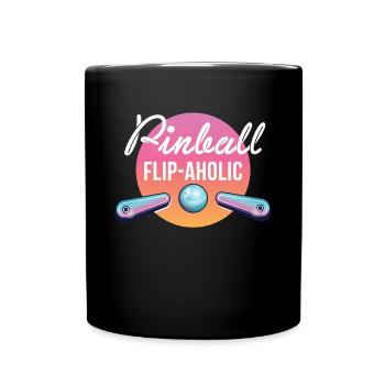 Flipper Flip-Aholic Shirt Cadeau Flipper Machine - Mug uni - noir - Devant