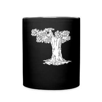 Squirrel Tree Lover Funny Squirrel - Full Colour Mug - black - Front