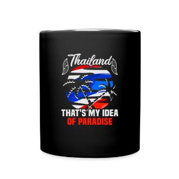 Thaïlande Beach Holiday by the Sea Design Beach Motif - Mug uni - noir - Devant