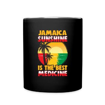 Jamaika Strandurlaub am Meer Design Strandmotiv - Tasse einfarbig - Schwarz - Vorne
