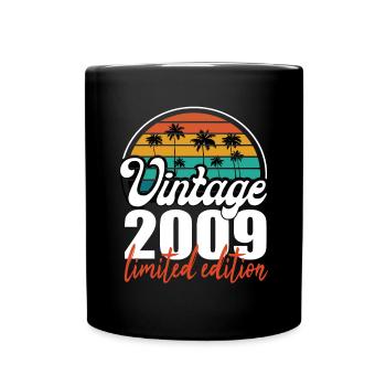 Vintage Anniversaire Anniversaire Rétro 2009 Limité - Mug uni - noir - Devant