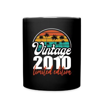 Vintage Geburtstag Geburtstag Retro 2010 Limited - Tasse einfarbig - Schwarz - Vorne