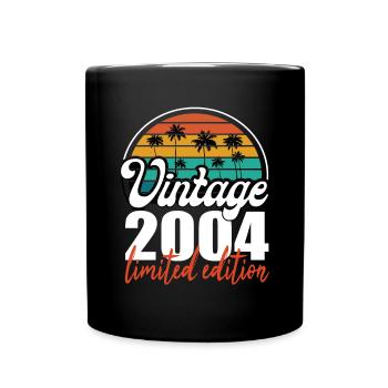 Vintage Birthday Birthday Retro 2004 Limited - Full Colour Mug - black - Front